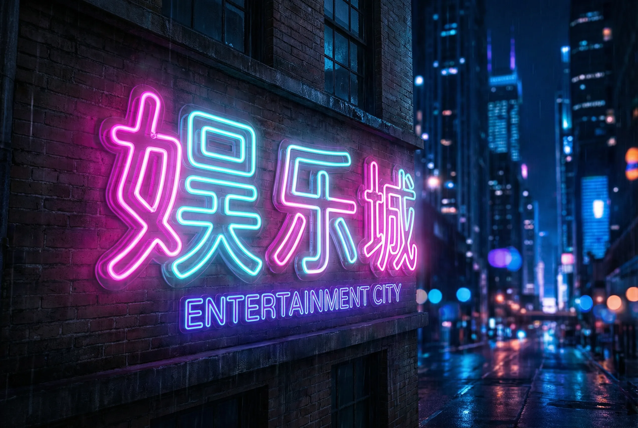 澳门百家乐霓虹都市Logo